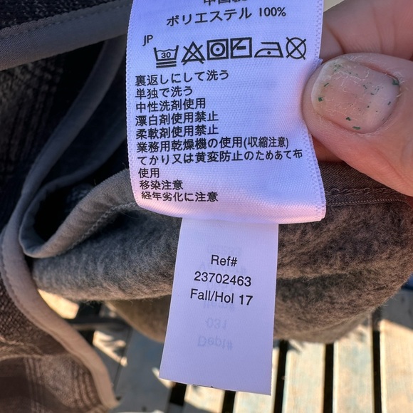 EDDIE BAUER WOMENS TUNIC KANGAROO POCKET PLAID BLACK AND GRAY NWOT - Picture 6 of 7